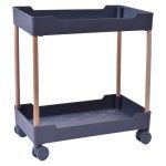 ESTANTE 2 PISOS C/RODA 38X40CM LV-412 CX12