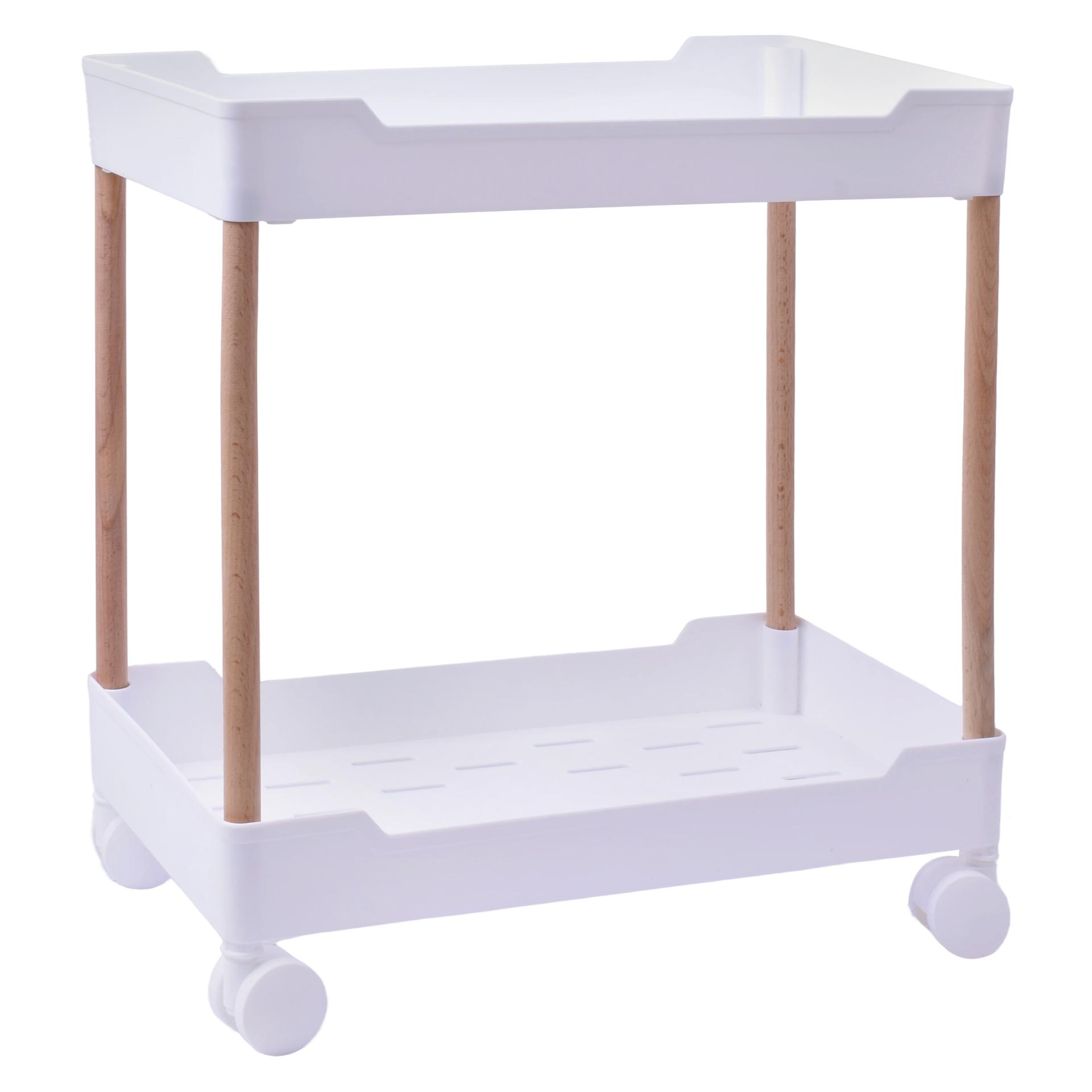 ESTANTE 2 PISOS C/RODA 38X40CM LV-412 CX12 ESTANTE 2 PISOS C/RODA 38X40CM LV-412 CX12