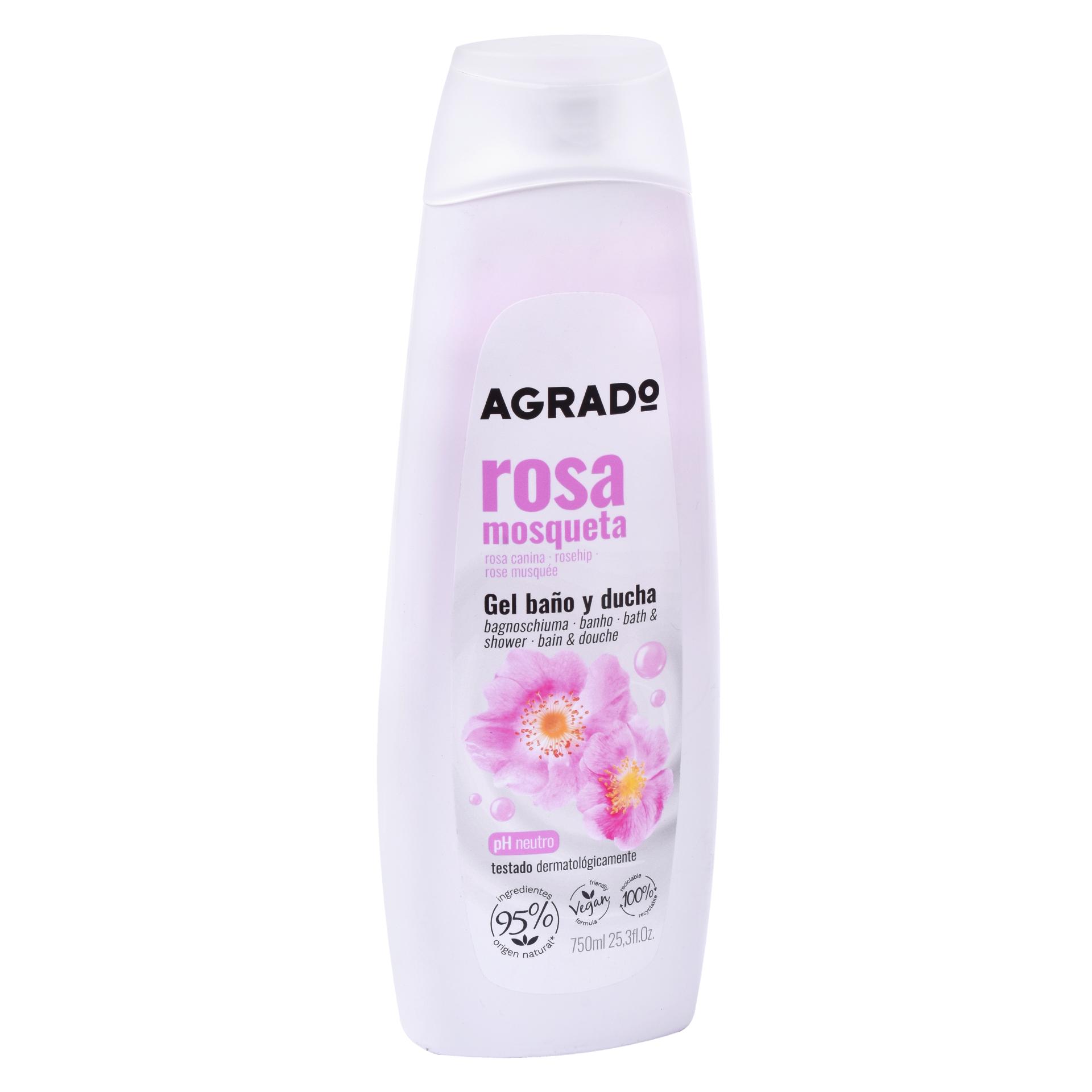 GEL BANHO&DUCHE AGRADO 750ML ROSA MOSQUET GEL BANHO&DUCHE AGRADO 750ML ROSA MOSQUET