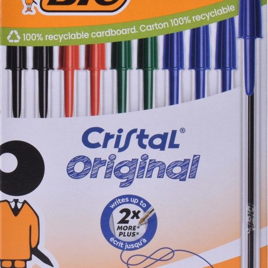 CONJ 10 CANTEAS BIC CRISTAL ORIGINAL