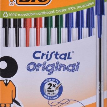 CONJ 10 CANTEAS BIC CRISTAL ORIGINAL