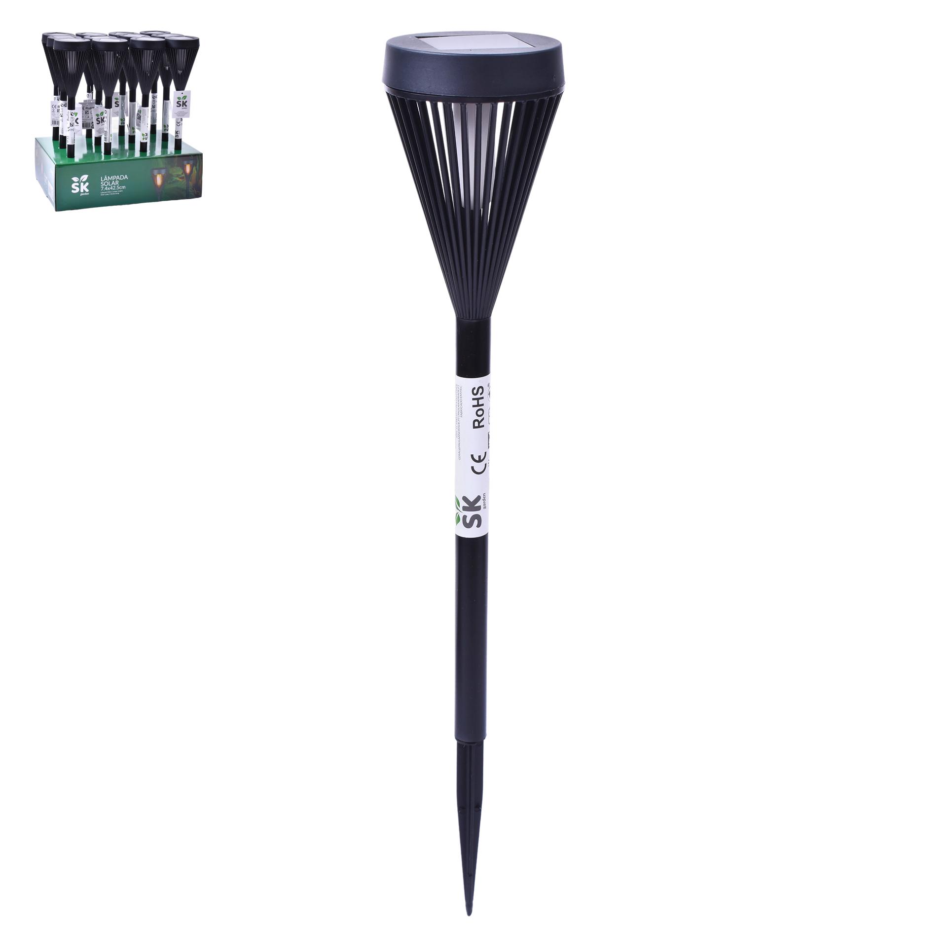 CANDEEIRO SOLAR PRETO SK 092-205 CX12