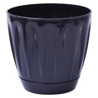 VASO PLAST PRETO 22,5X21CM 510-333 CX20