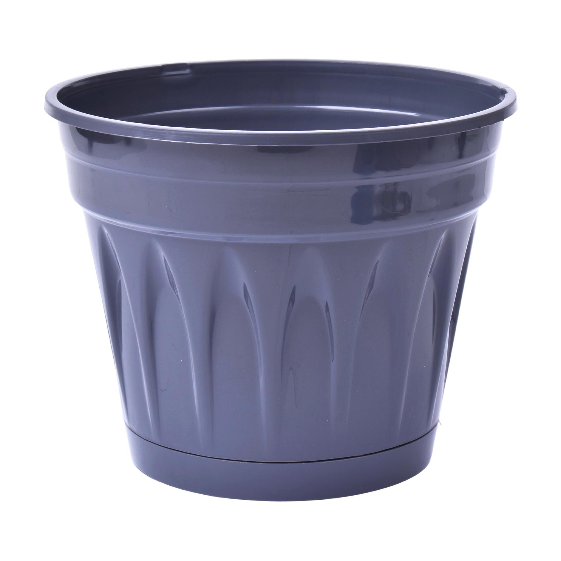 VASO PLAST CINZA 18,1X14,6CM 510-256 CX60 VASO PLAST CINZA 18,1X14,6CM 510-256 CX60