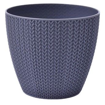 VASO JARDIM CINZA 17,3X15,6CM 510-060 CX30