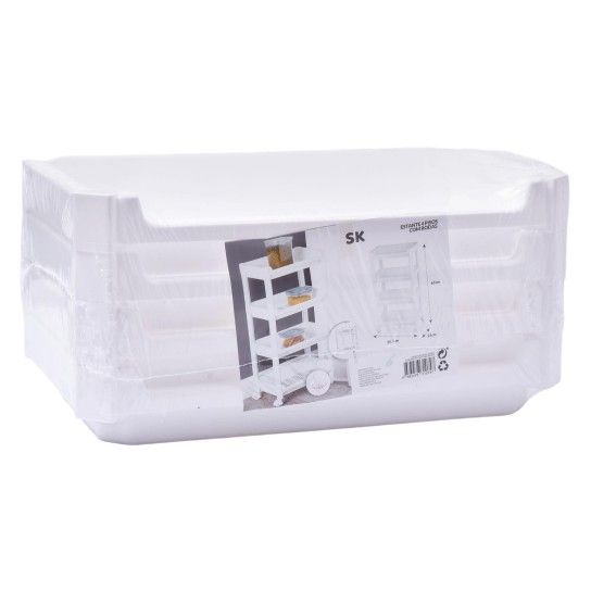 ESTANTE 4 PISOS C/RODAS SK ORG-060-074 CX6