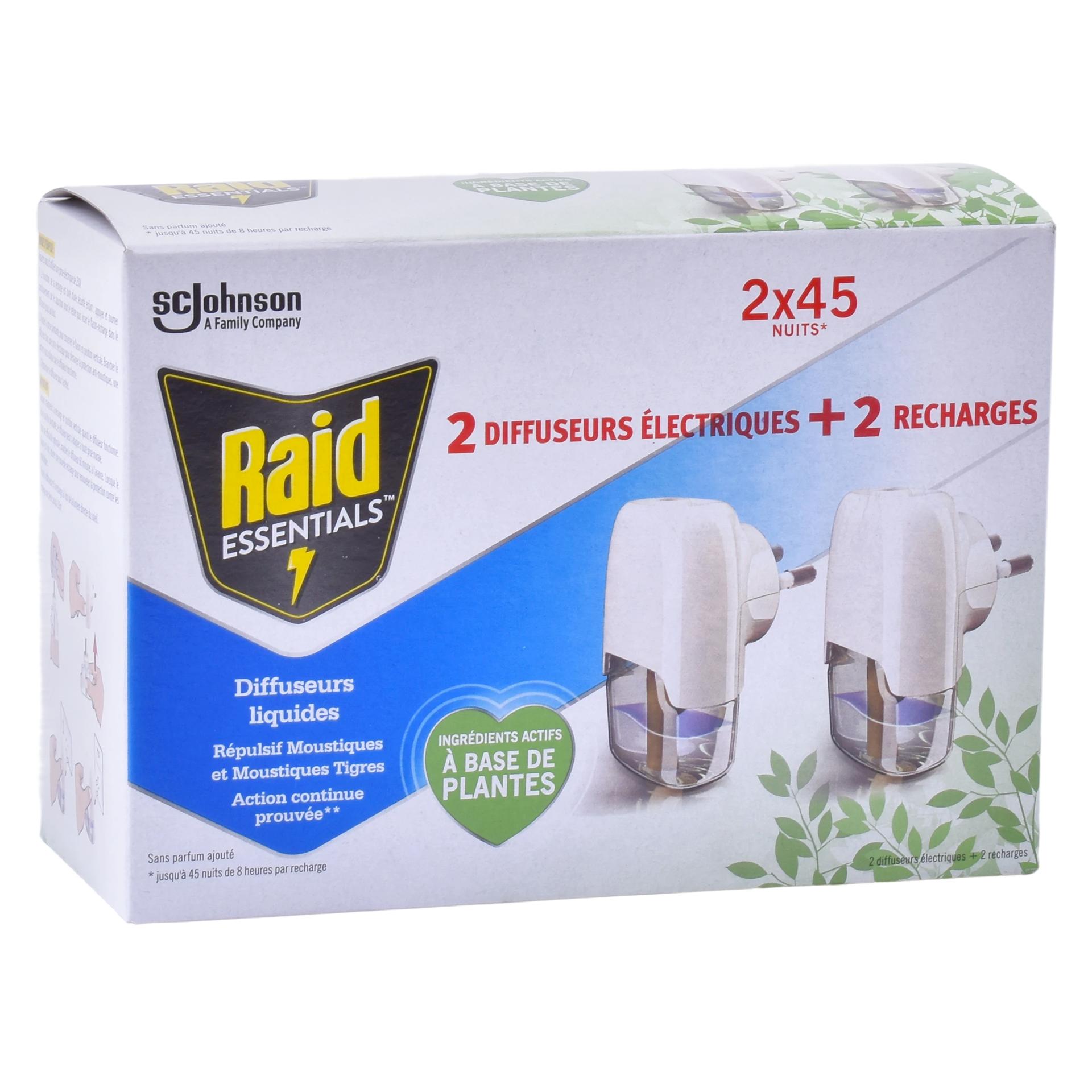 RAID ANTIMOSQUITOS ELETRICO CJ2+2REC RAID ANTIMOSQUITOS ELETRICO CJ2+2REC