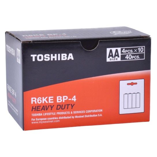 PILHAS TOSHIBA H. DUTY R06 AA 4PÇS PILHAS TOSHIBA H. DUTY R06 AA 4PÇS