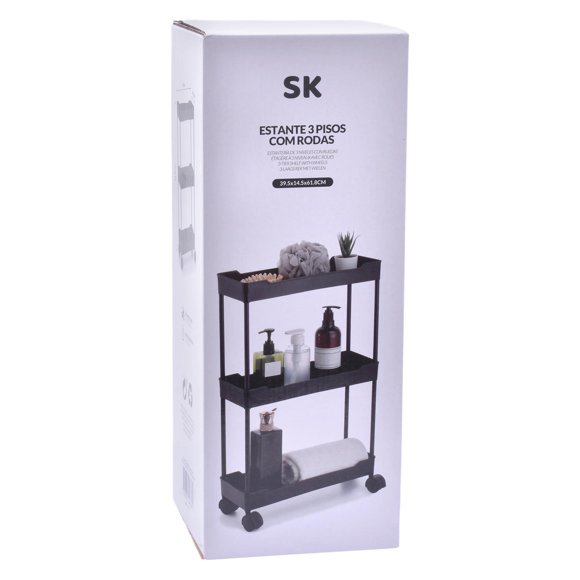 CARRINHO ARRUMAÇAO 3 PISOS SK-C-804-636 CARRINHO ARRUMAÇAO 3 PISOS SK-C-804-636