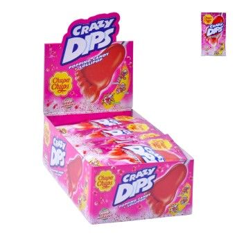 CHUPA CHUPS CRAZY DIPS MORANGO 24X14G