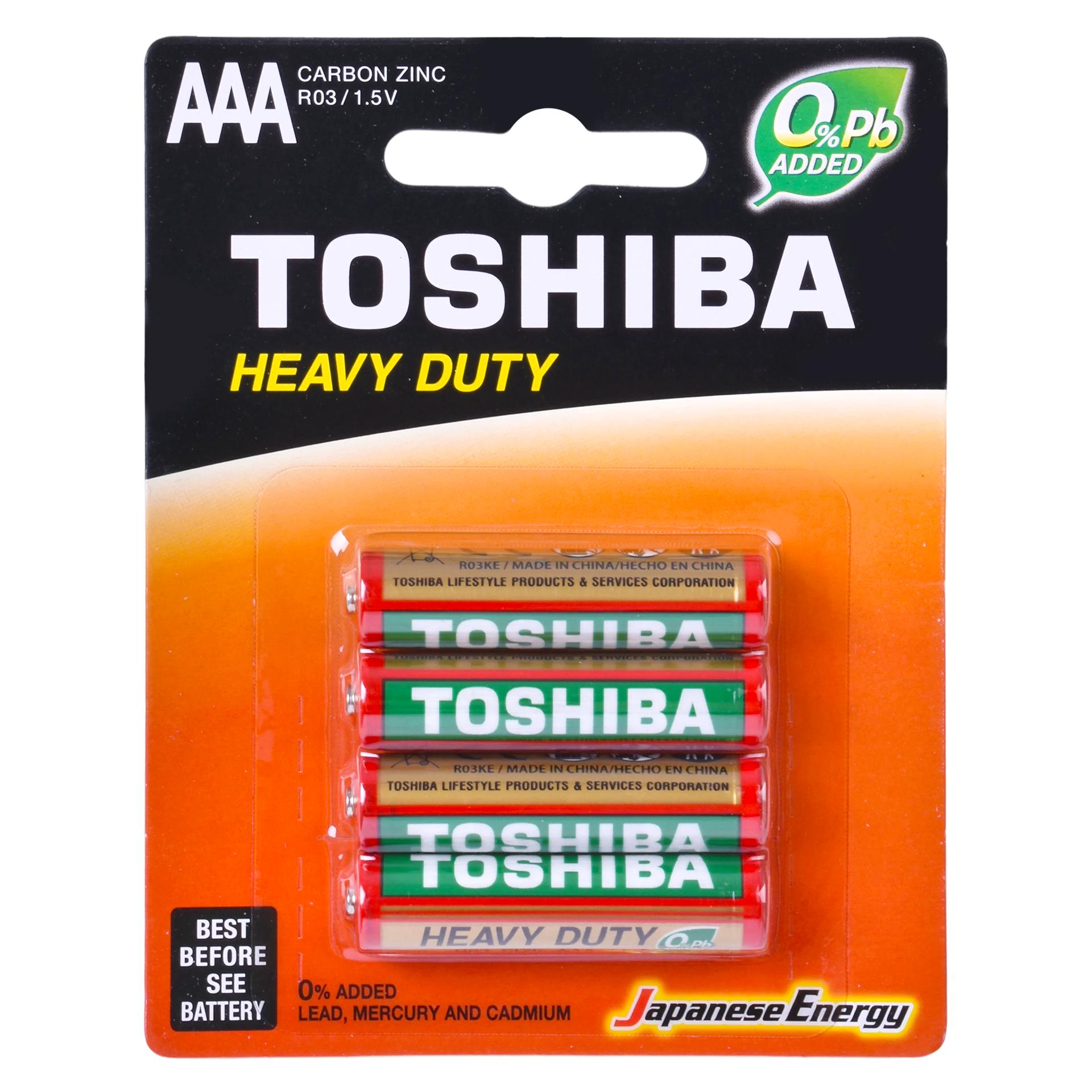 PILHAS TOSHIBA H. DUTY R03 AAA 4PÇS PILHAS TOSHIBA H. DUTY R03 AAA 4PÇS