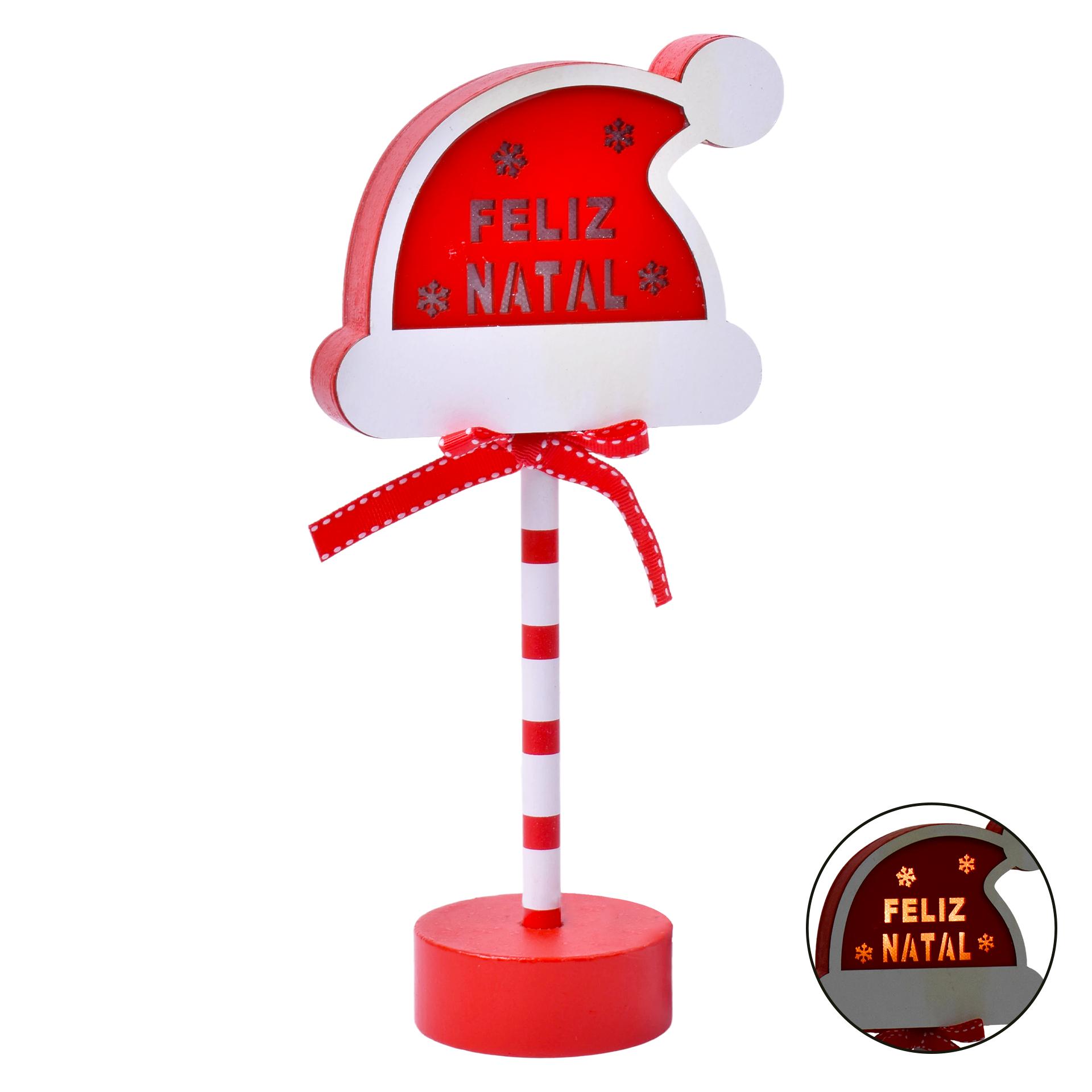 DECORAÇAO NATAL C/LUZ MDF 0247-862 CX48 DECORAÇAO NATAL C/LUZ MDF 0247-862 CX48