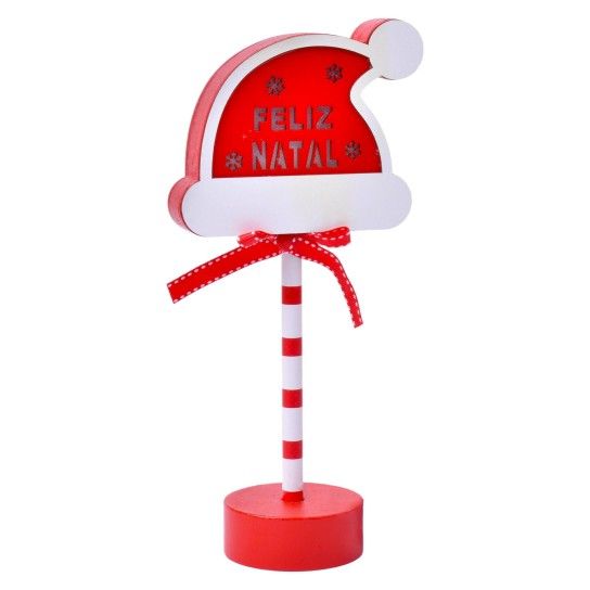 DECORAÇAO NATAL C/LUZ MDF 0247-862 CX48 DECORAÇAO NATAL C/LUZ MDF 0247-862 CX48