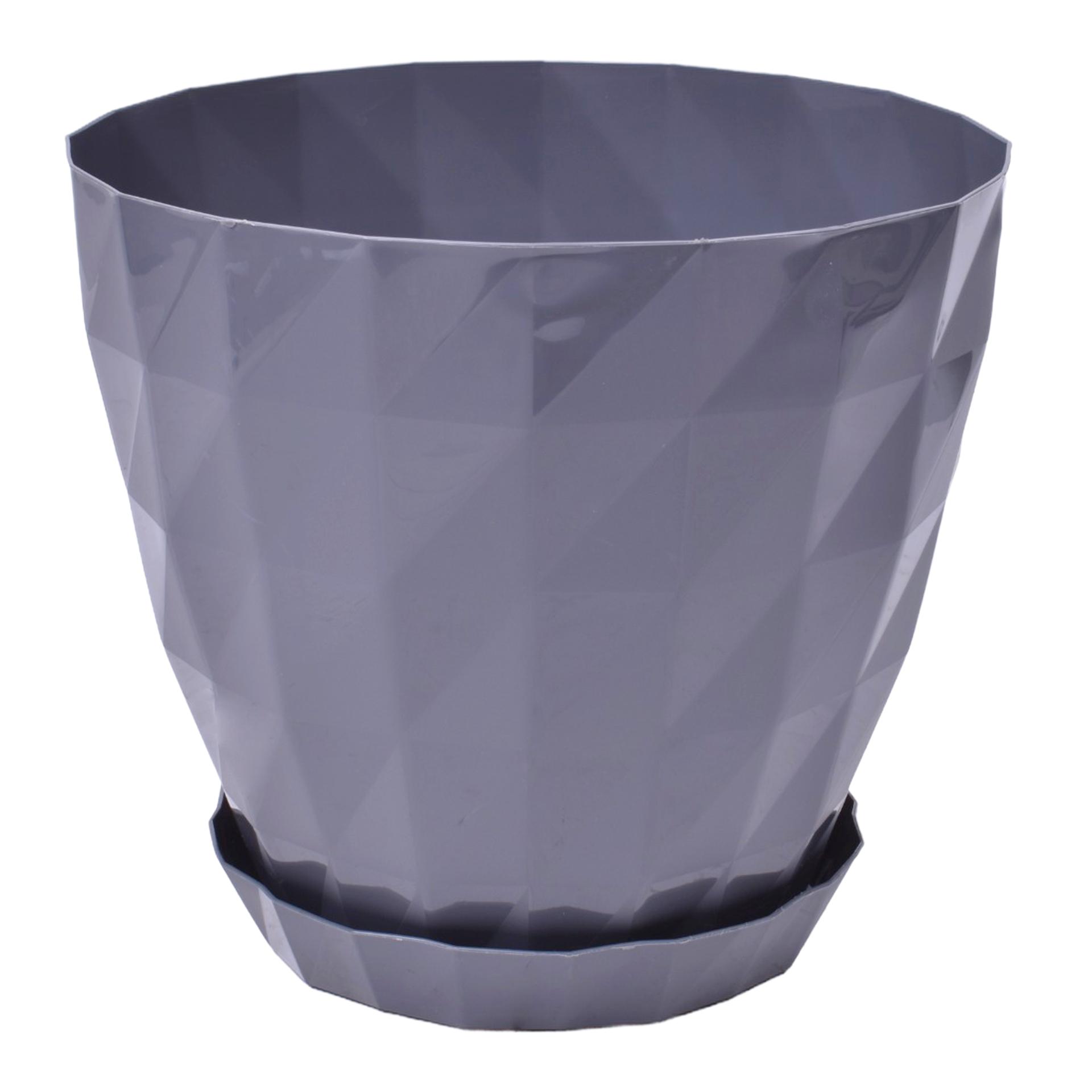 VASO C/PRT CINZA 188X188X168 510-27 CX36 VASO C/PRT CINZA 188X188X168 510-27 CX36