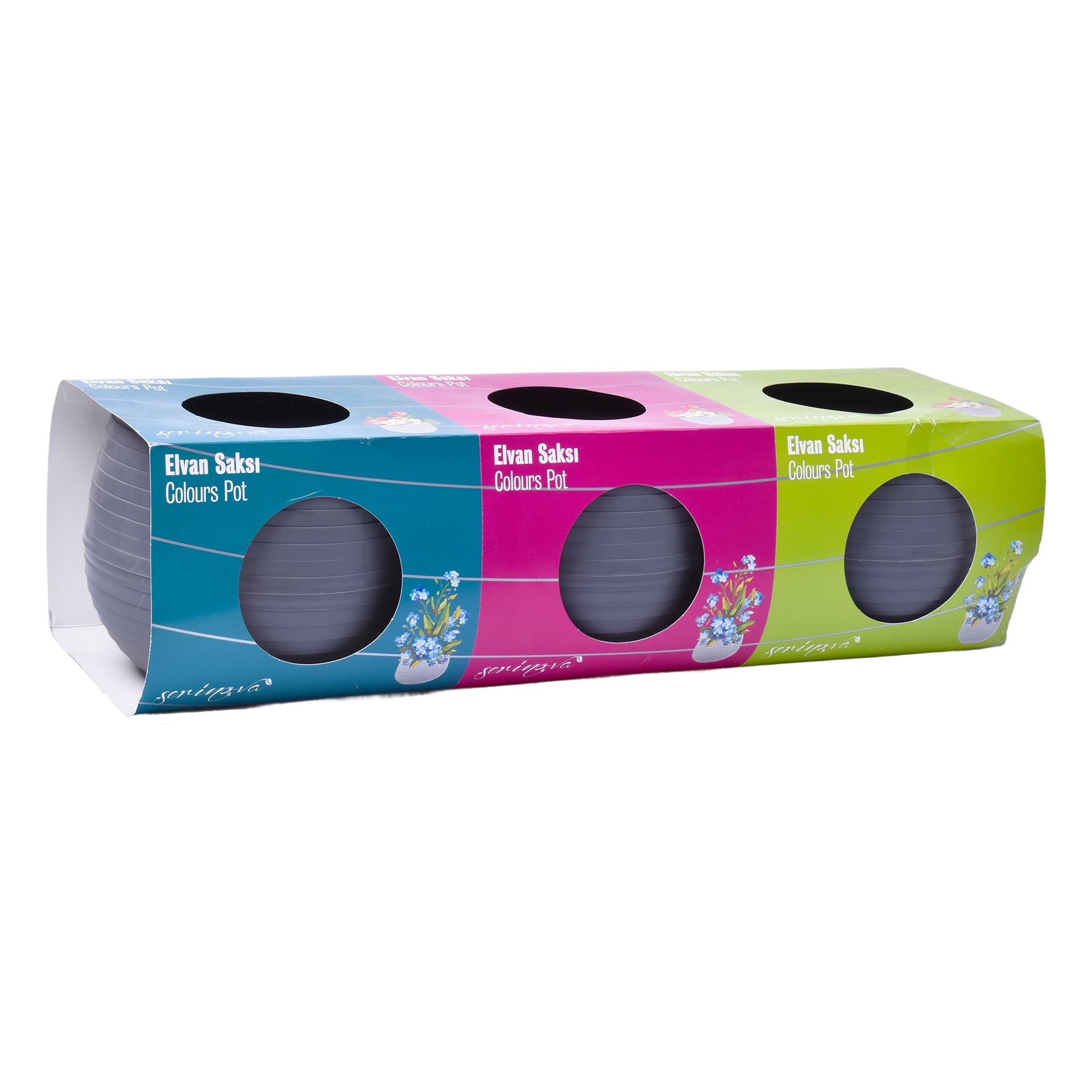 VASO 130X125 CINZA PACK3UN 510-07 CX18 VASO 130X125 CINZA PACK3UN 510-07 CX18