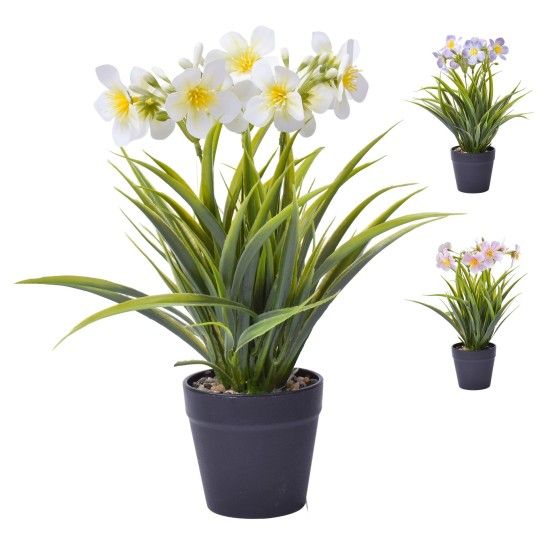 VASO C/PLANTA 8,8X7X30CM SK 2438-118 CX48