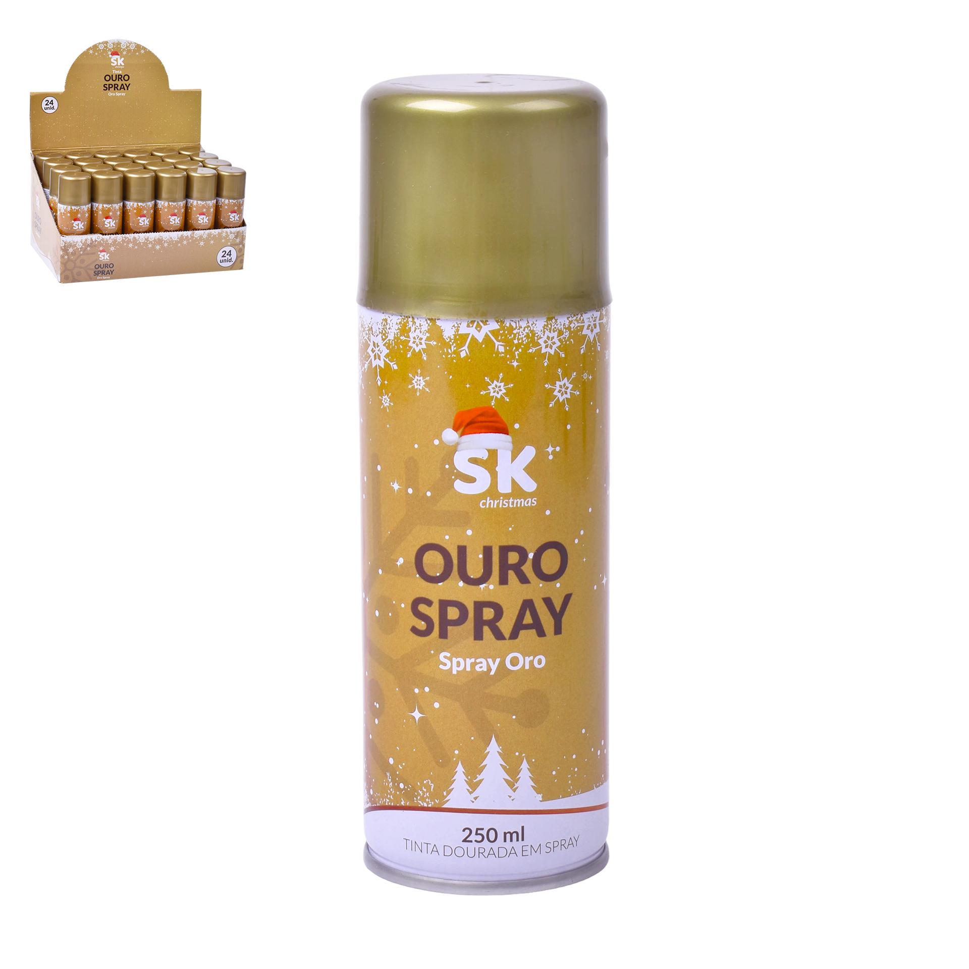 SPRAY DOURADO 250ML 990-321 CX48 SPRAY DOURADO 250ML 990-321 CX48