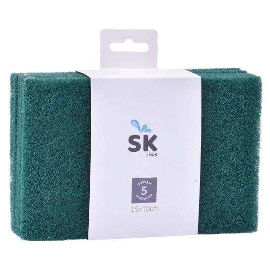 ESFREGAO FIBRA VERDE 5UN 2345-00-05 CX240