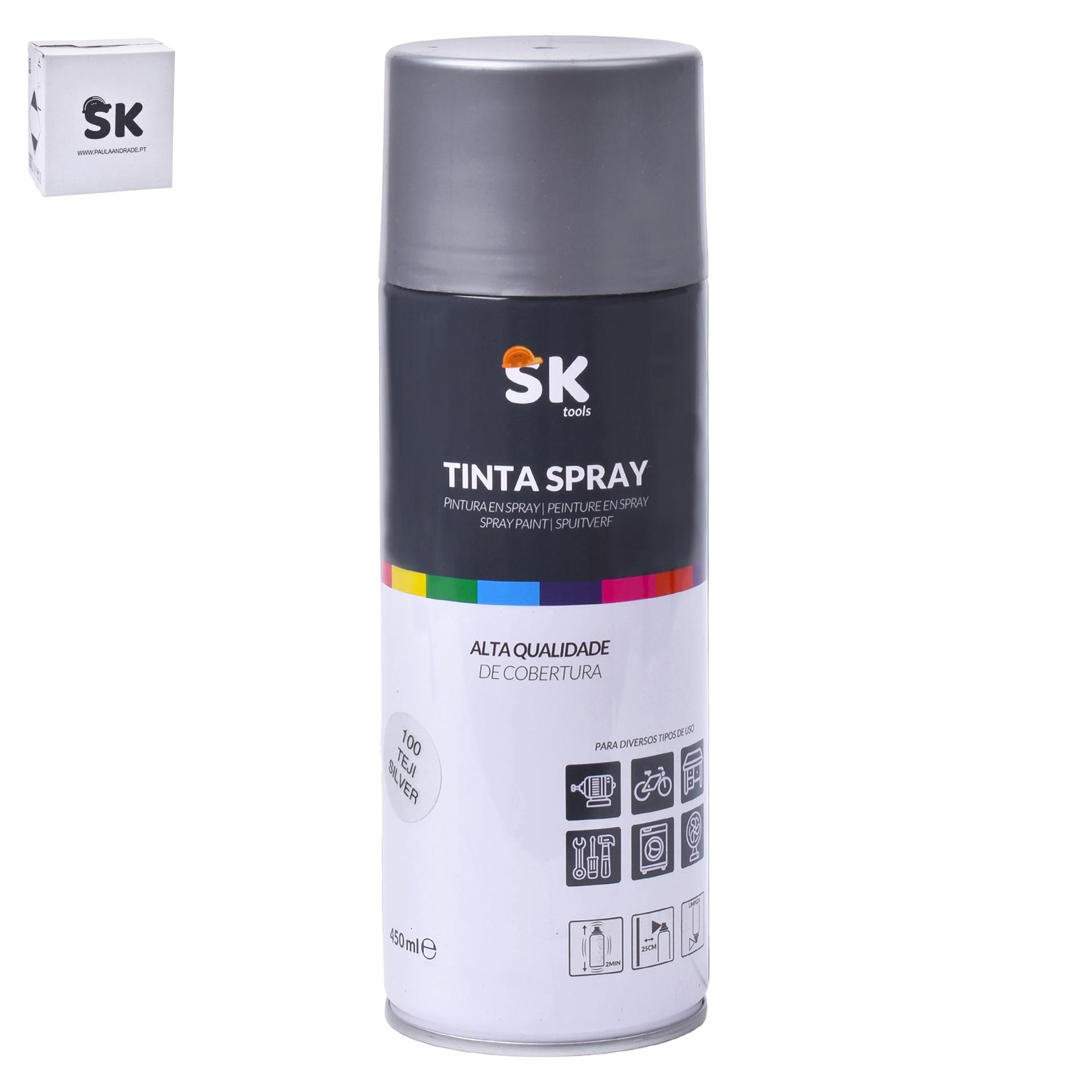 TINTA SPRAY 100 SILVER SK990-315 CX48 TINTA SPRAY 100 SILVER SK990-315 CX48