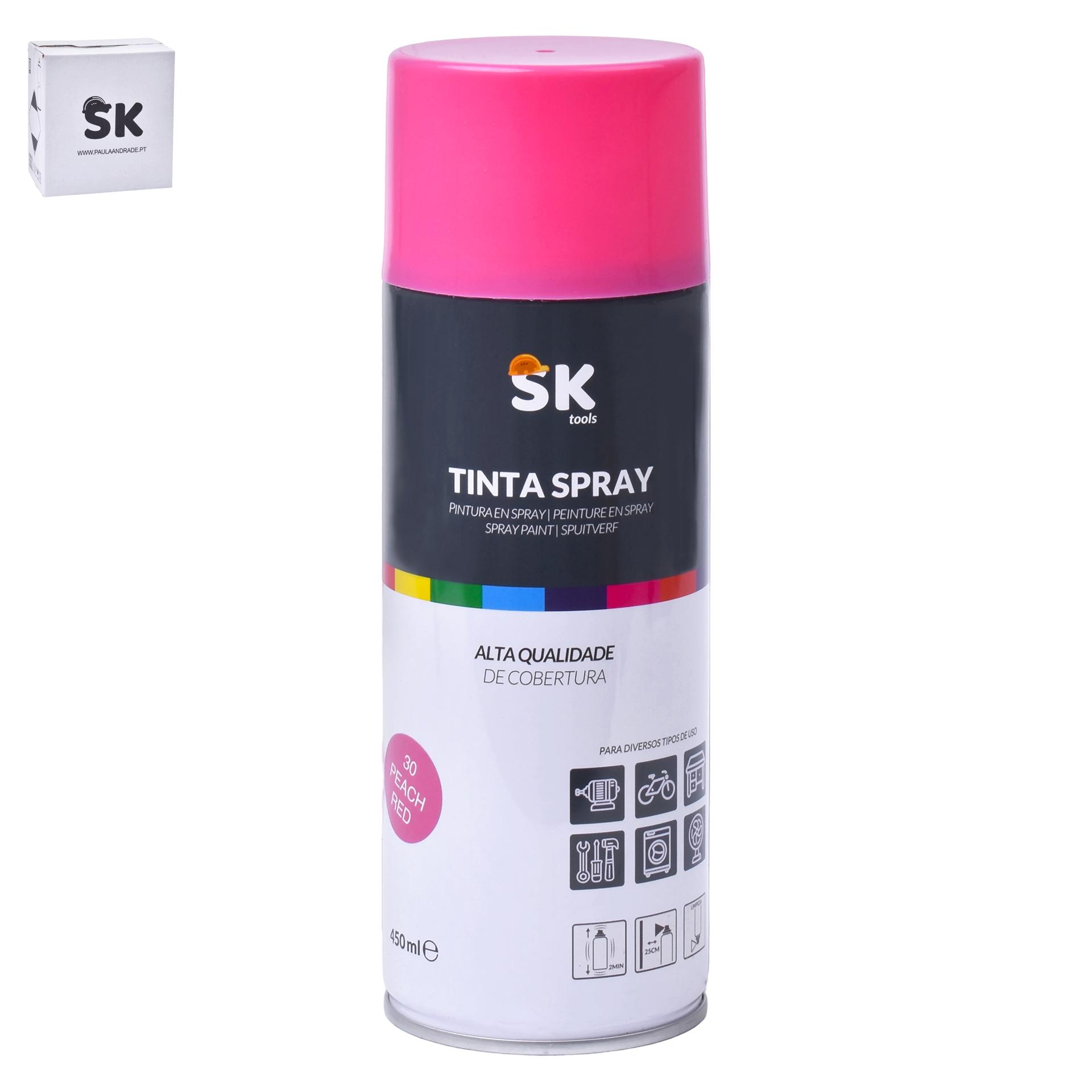 TINTA SPRAY 30 PEACH RED SK990-306 CX48 TINTA SPRAY 30 PEACH RED SK990-306 CX48