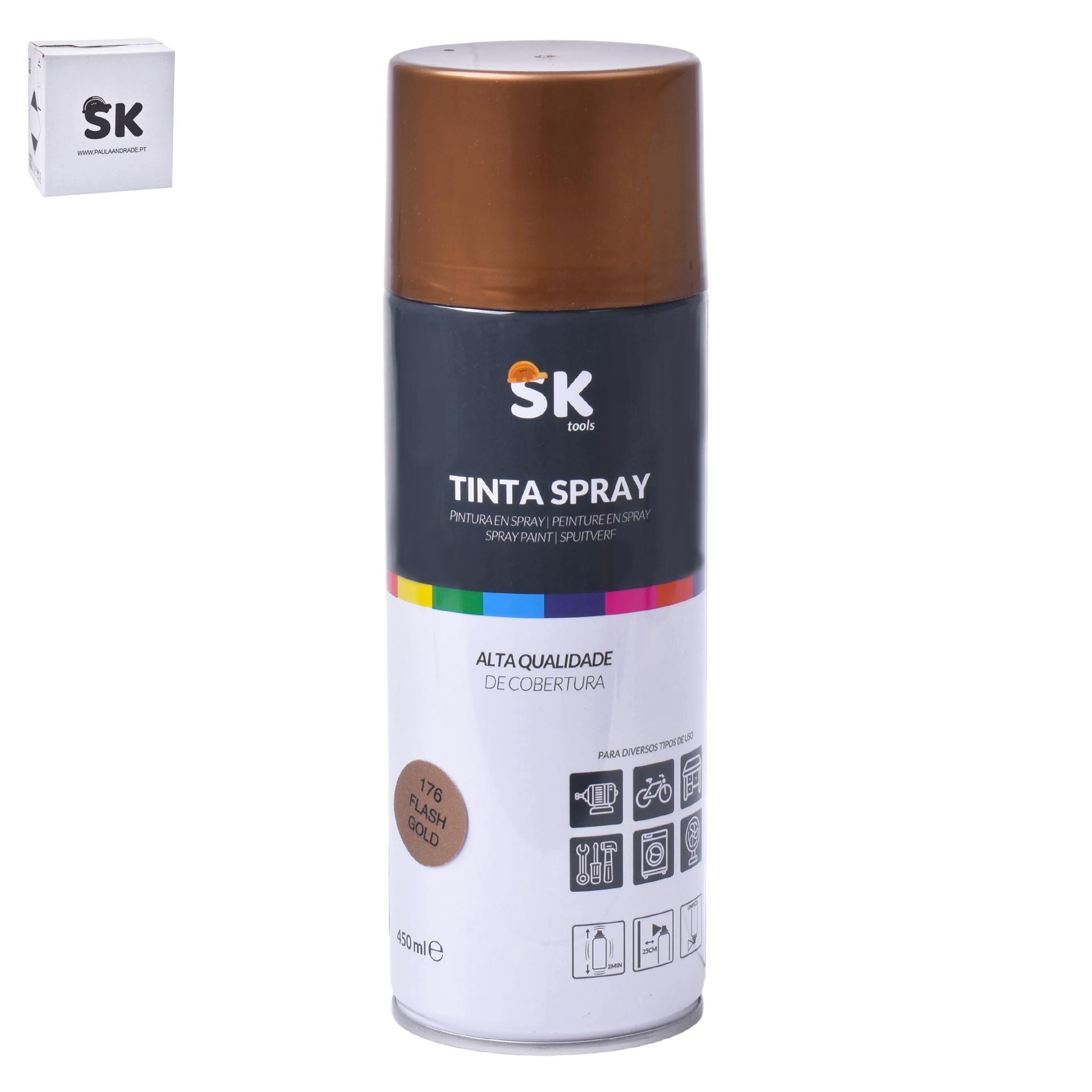 TINTA SPRAY 176 F. GOLD SK 990-218 CX48 TINTA SPRAY 176 F. GOLD SK 990-218 CX48