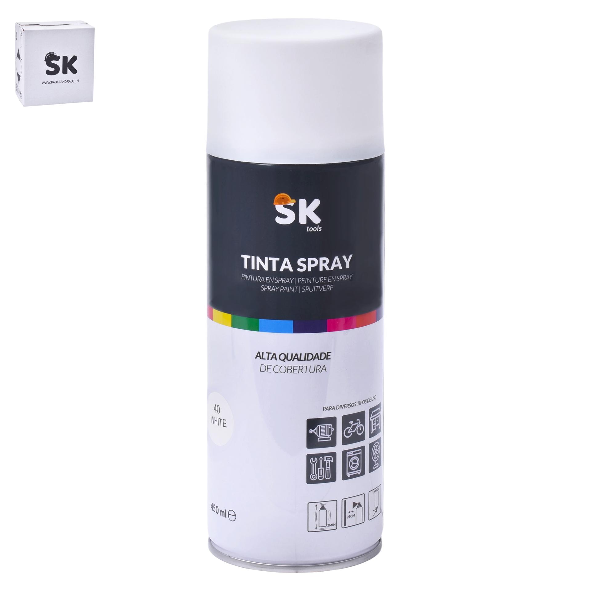 TINTA SPRAY 40 WHITE SK 990-310 CX48 TINTA SPRAY 40 WHITE SK 990-310 CX48
