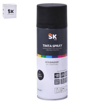 TINTA SPRAY 4 MATT BLACK SK990-300 CX48
