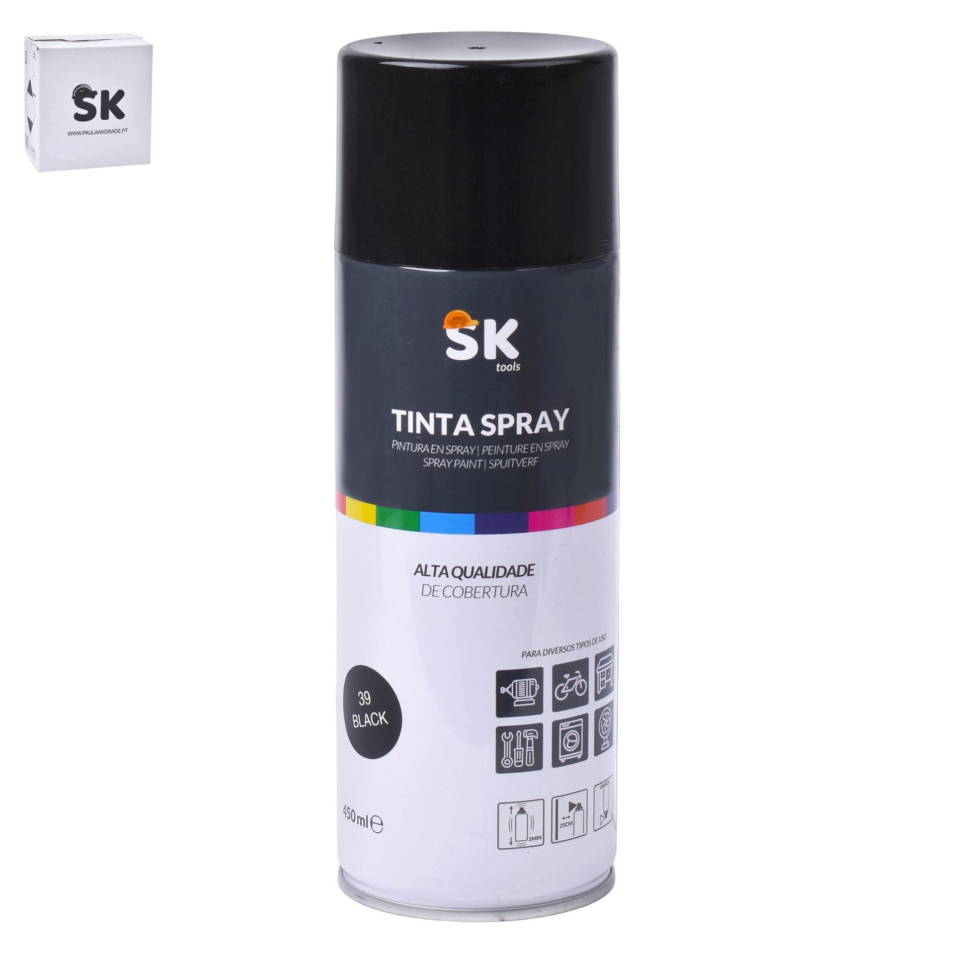 TINTA SPRAY 39 BLACK SK 990-309 CX48 TINTA SPRAY 39 BLACK SK 990-309 CX48