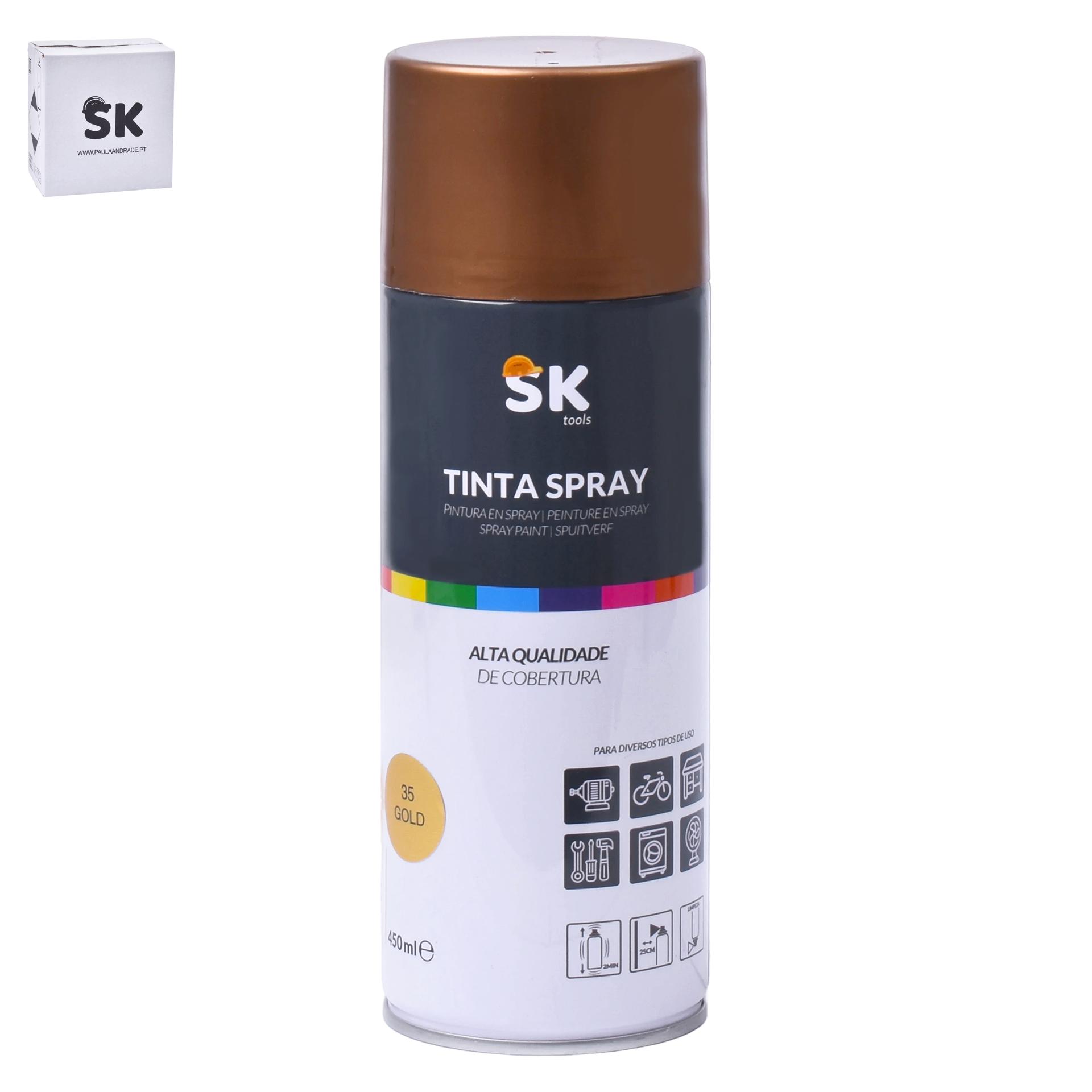 TINTA SPRAY 35 GOLD SK 990-314 CX48 TINTA SPRAY 35 GOLD SK 990-314 CX48
