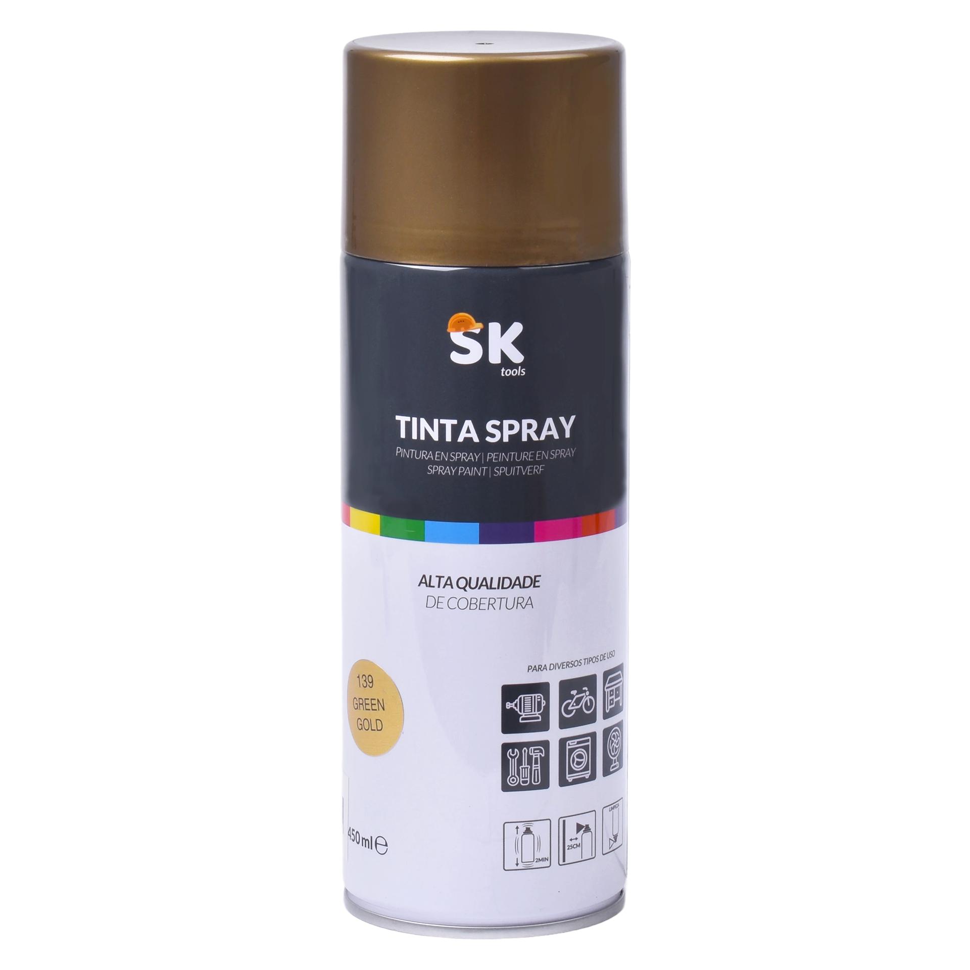 TINTA SPRAY GREEN GOLD SK 990-317 CX48