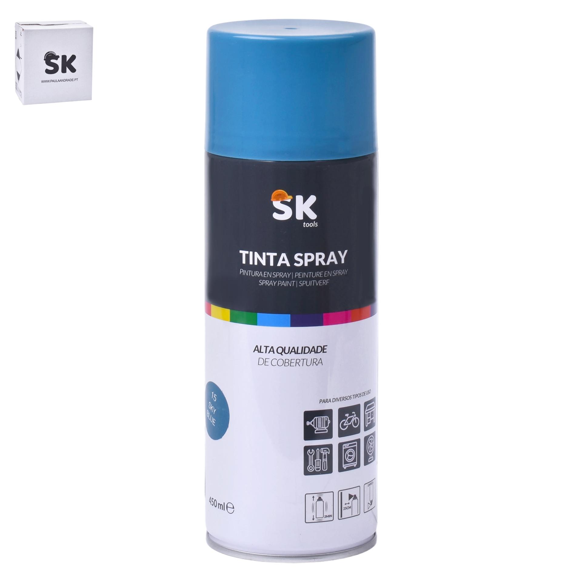 TINTA SPRAY 15 SKY BLUE SK 990-303 CX48 TINTA SPRAY 15 SKY BLUE SK 990-303 CX48