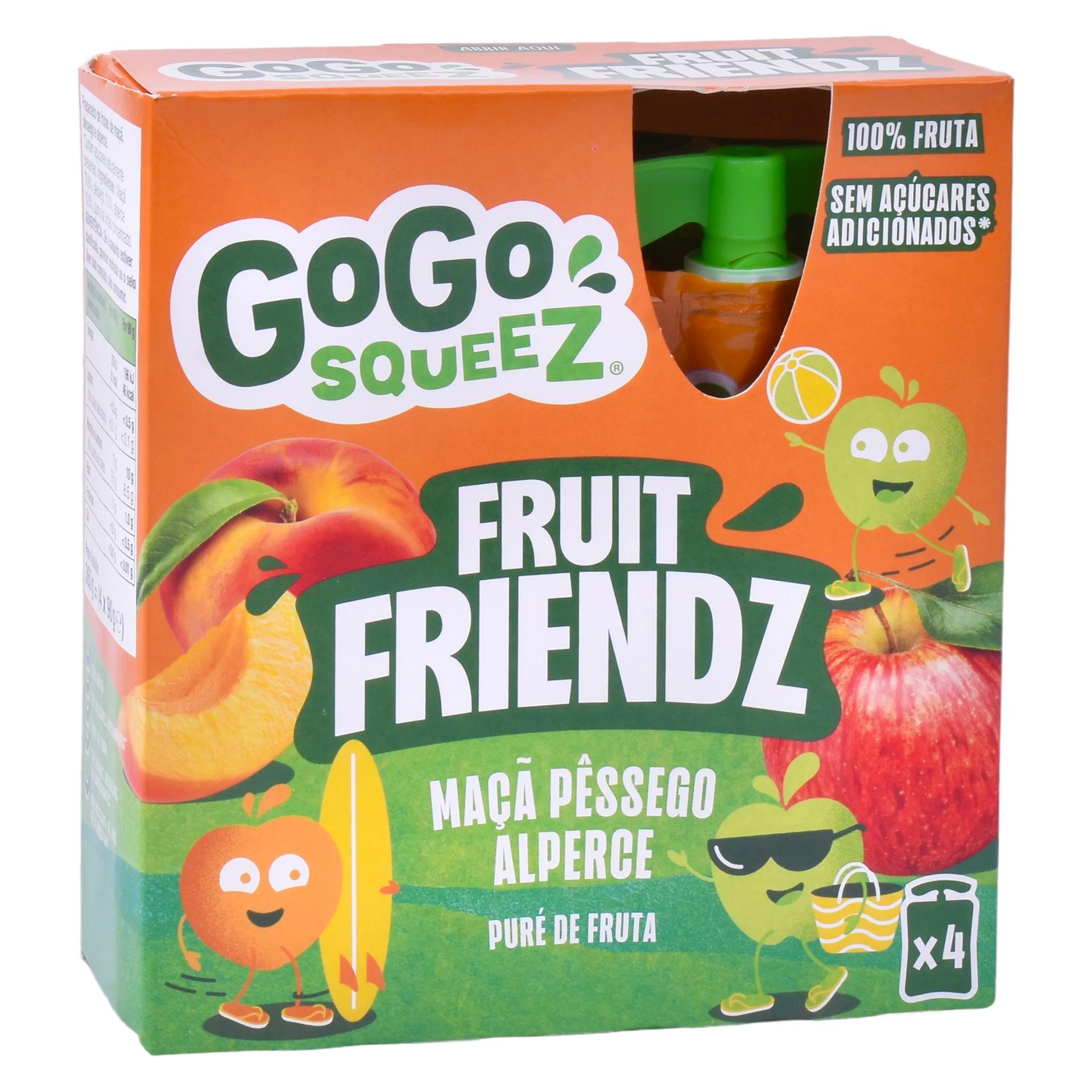 GOGO SQUEEZ MAÇA/PESSEGO 4X90G GOGO SQUEEZ MAÇA/PESSEGO 4X90G