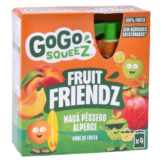 GOGO SQUEEZ MAÇA/PESSEGO PACK4X90G GOGO SQUEEZ MAÇA/PESSEGO PACK4X90G