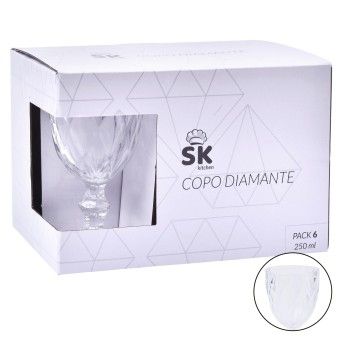 COPO VINHO TRP 250ML 6UN DIAM 642-08