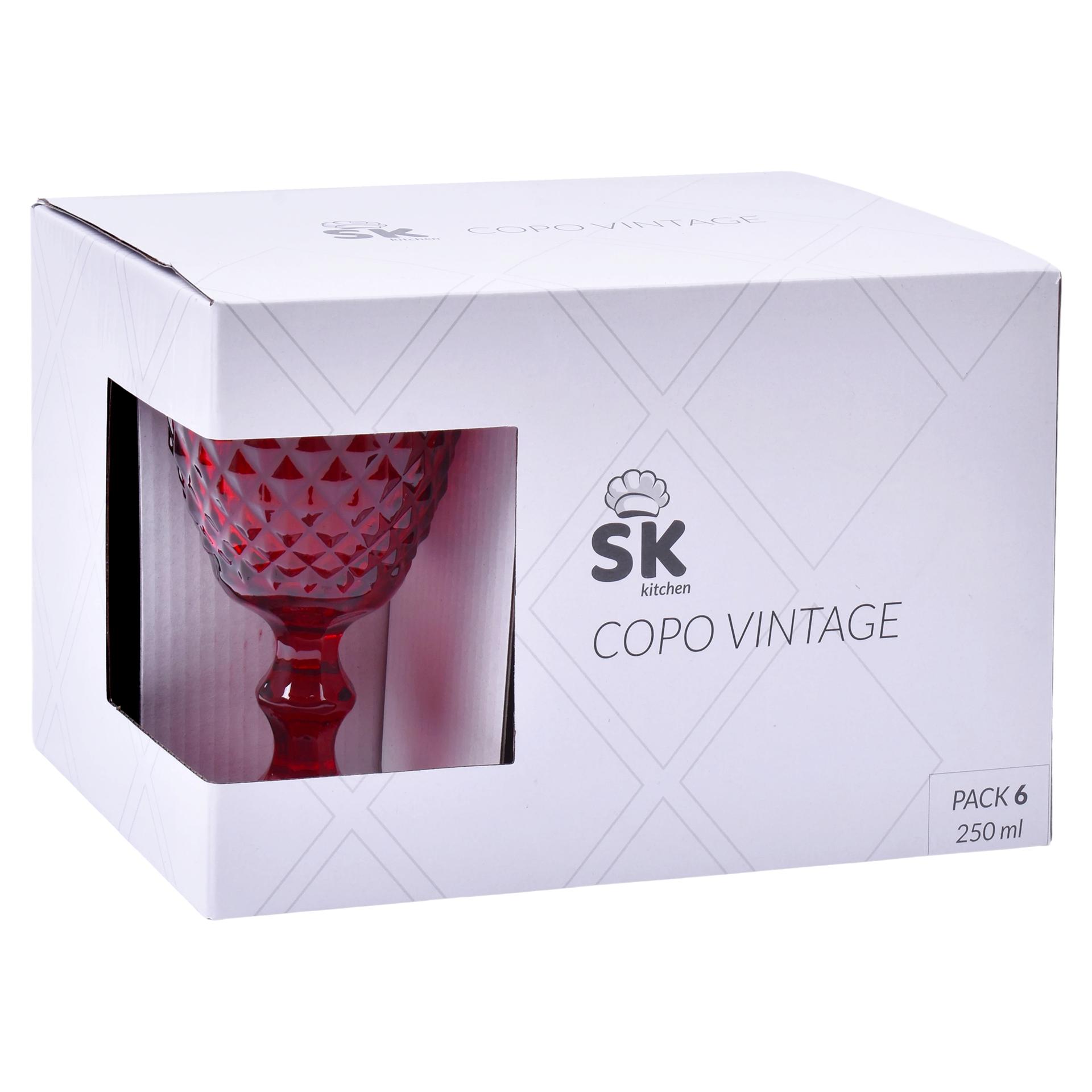 COPO VINHO VERM 250ML 6UN VINTAGE642-02 COPO VINHO VERM 250ML 6UN VINTAGE642-02