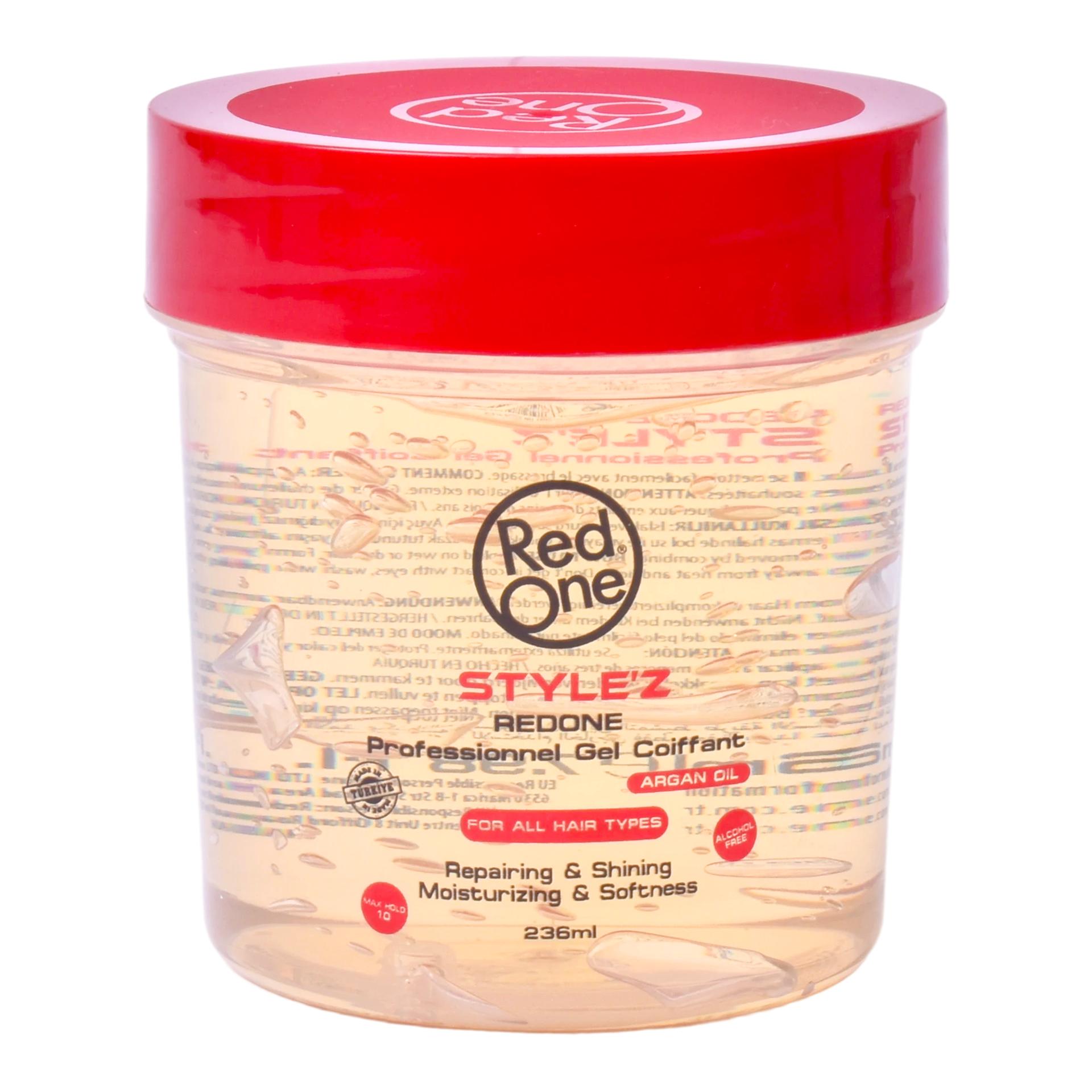 GEL CABELO RED ONE OLEO ARAGAO 236ML GEL CABELO RED ONE OLEO ARAGAO 236ML