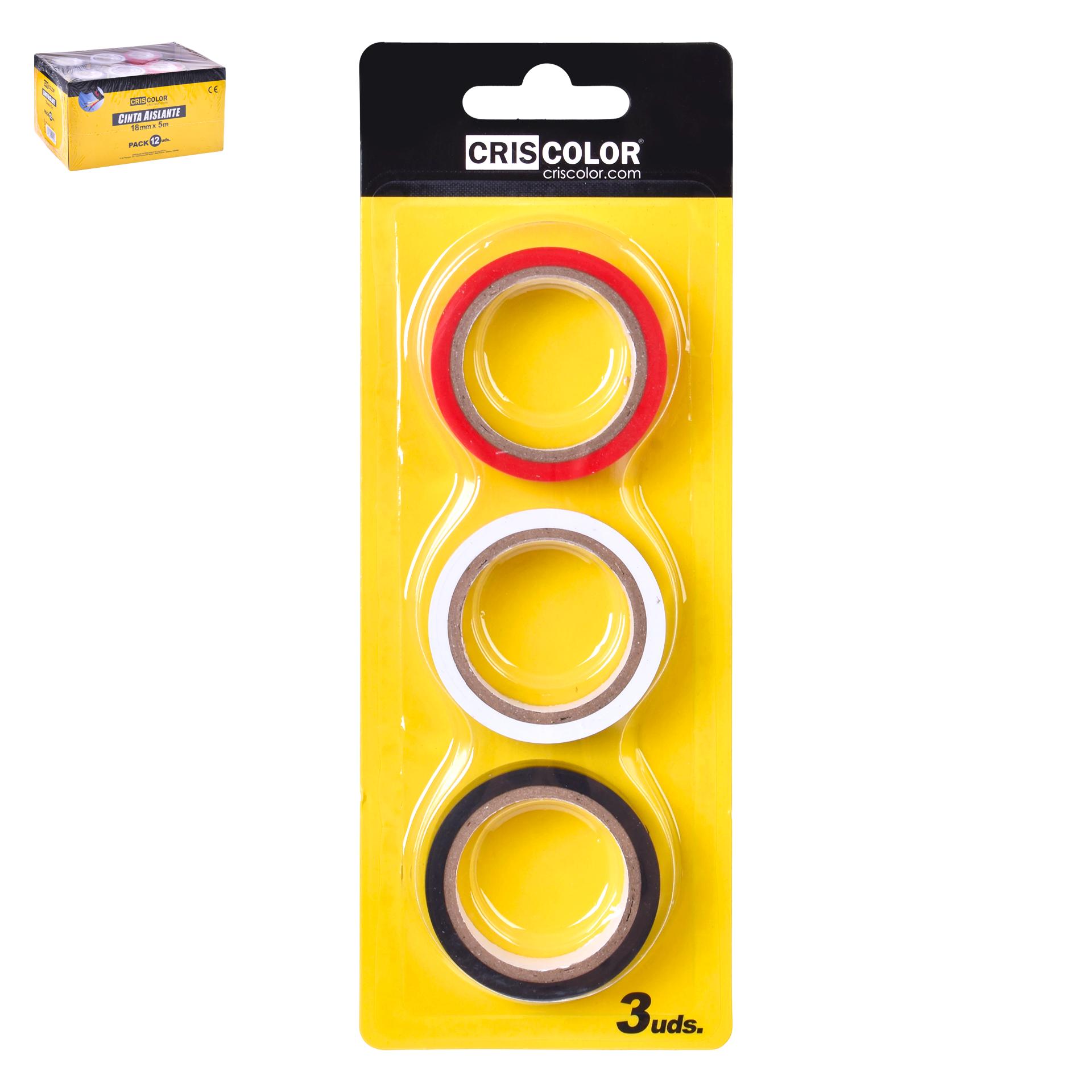 FITA ISOLANTE 18MMX5M CRISCOLOR 41156 FITA ISOLANTE 18MMX5M CRISCOLOR 41156