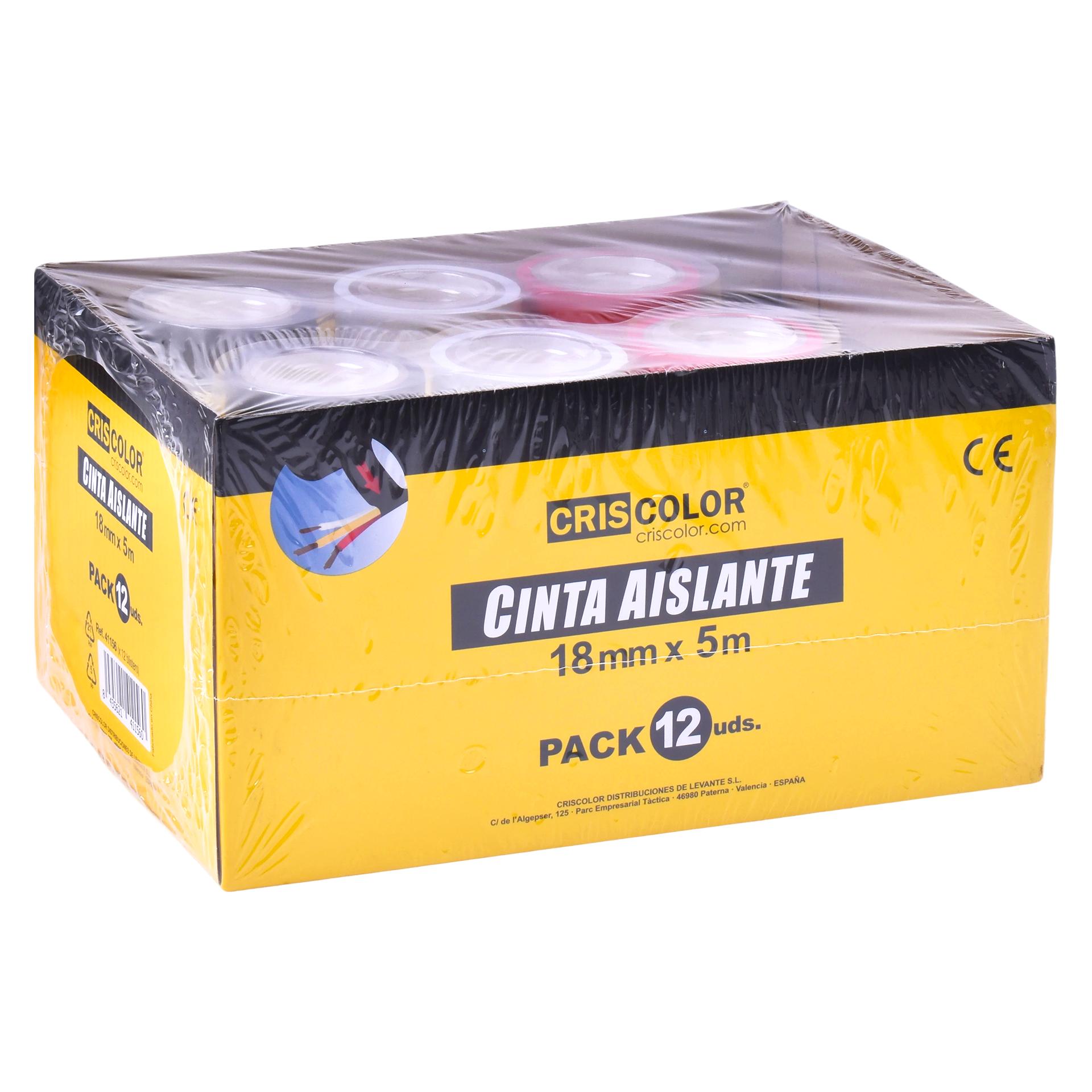FITA ISOLANTE 18MMX5M CRISCOLOR 41156 FITA ISOLANTE 18MMX5M CRISCOLOR 41156