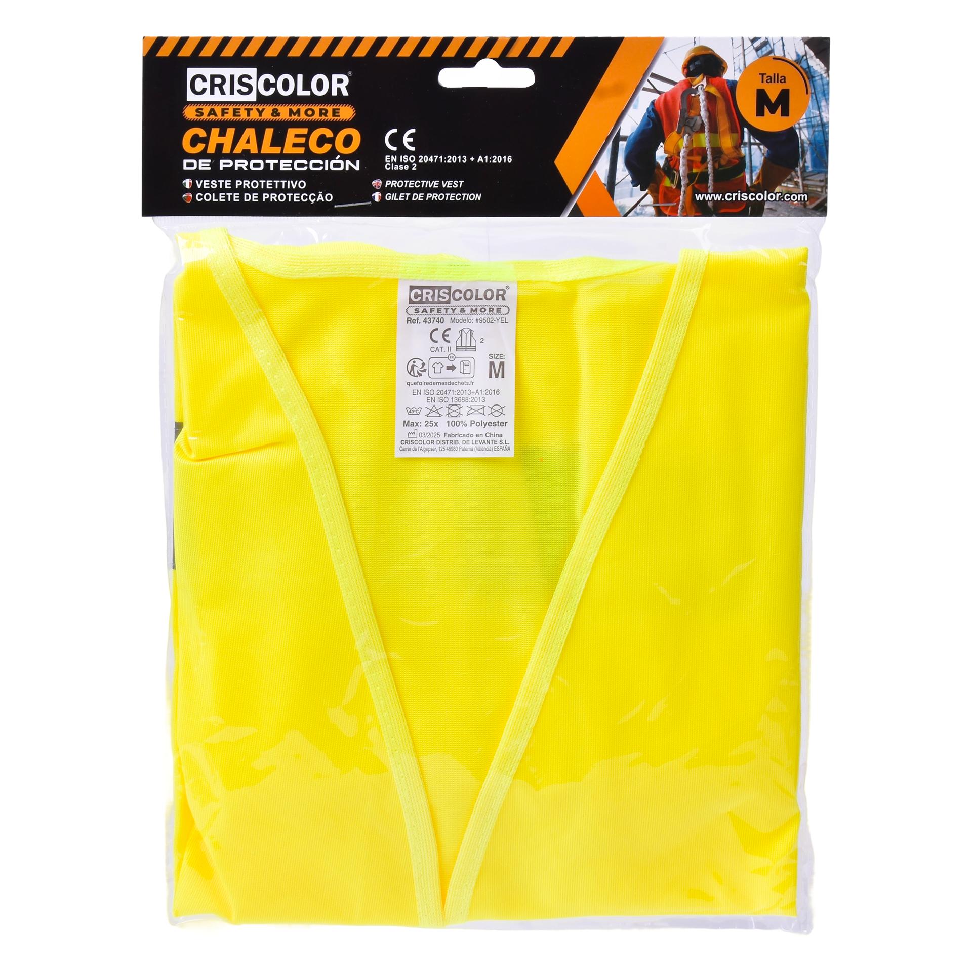 COLETE PROTEÇAO AMARELO TAM M 43740 COLETE PROTEÇAO AMARELO TAM M 43740