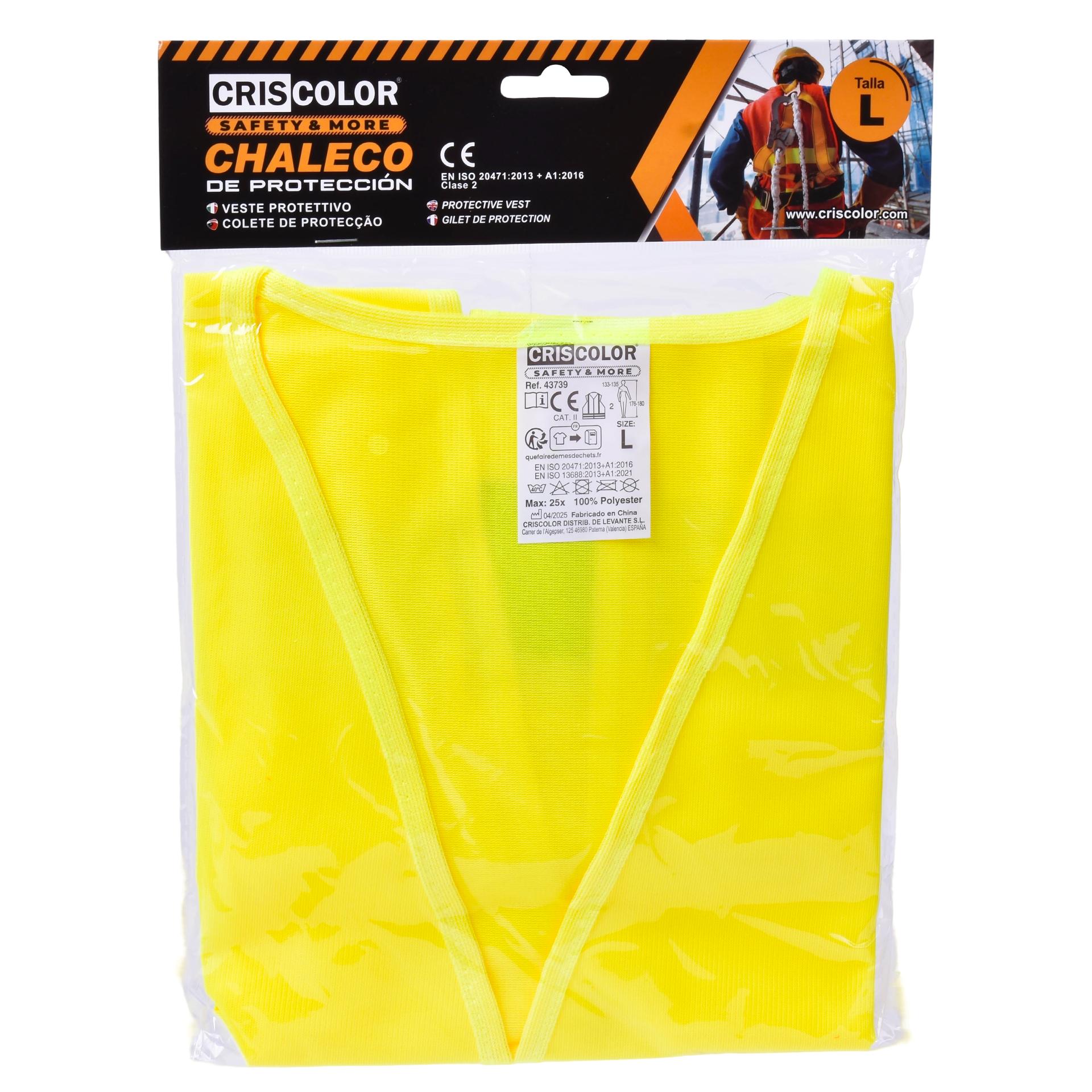 COLETE PROTEÇAO AMARELO TAM L 43739 COLETE PROTEÇAO AMARELO TAM L 43739