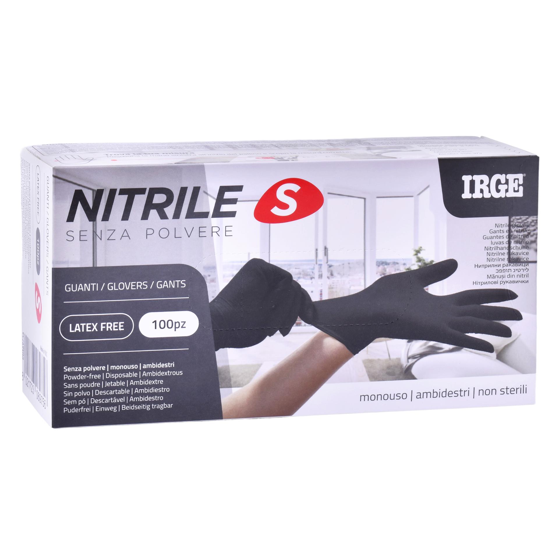 LUVAS NITRILO PRETAS TAM S 100UN LUVAS NITRILO PRETAS TAM S 100UN