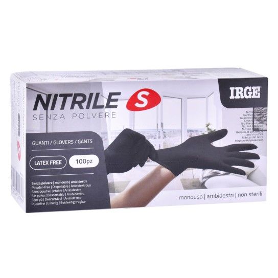 LUVAS NITRILO PRETAS TAM S 100UN