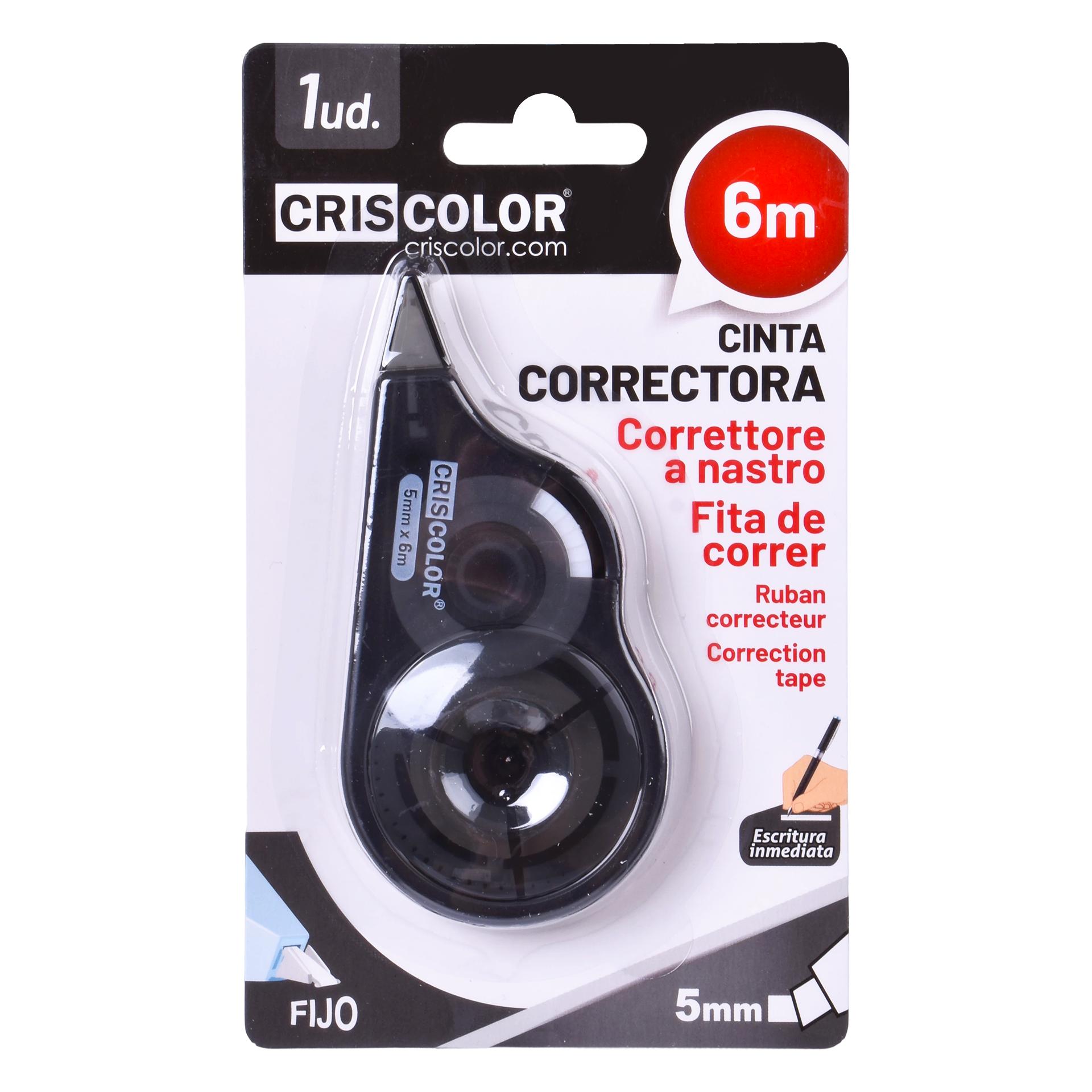 CORRETOR FITA 5MMX6M 43924 CRISCOLOR CORRETOR FITA 5MMX6M 43924 CRISCOLOR