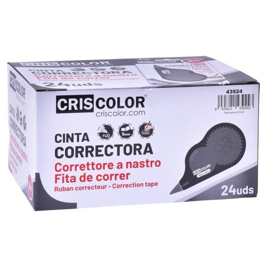 CORRETOR FITA 5MMX6M 43924 CRISCOLOR CORRETOR FITA 5MMX6M 43924 CRISCOLOR