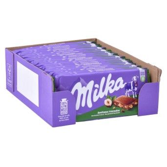 MILKA WHOLE NUTS AVELA 24 X90G