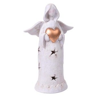 ANJO CERAMICA C/LUZ 25CM 50431683 LUNA