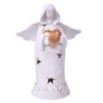 ANJO CERAMICA C/ LUZ 18CM 50431686 LUNA