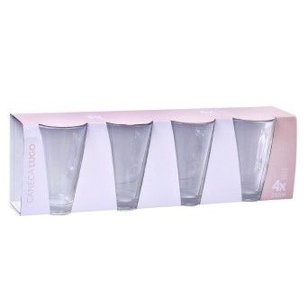 CANECA VIDRO LUGO 232ML 4UN SK 424-47 CX6 CANECA VIDRO LUGO 232ML 4UN SK 424-47 CX6