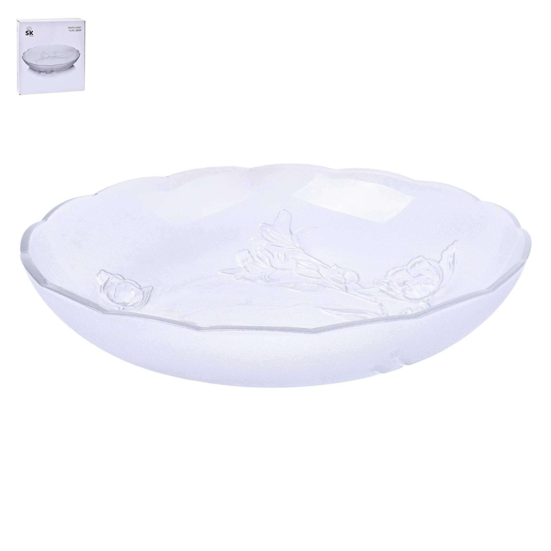 PRATO VIDRO FLOR 6X30X17 700-03 SK CX6 PRATO VIDRO FLOR 6X30X17 700-03 SK CX6