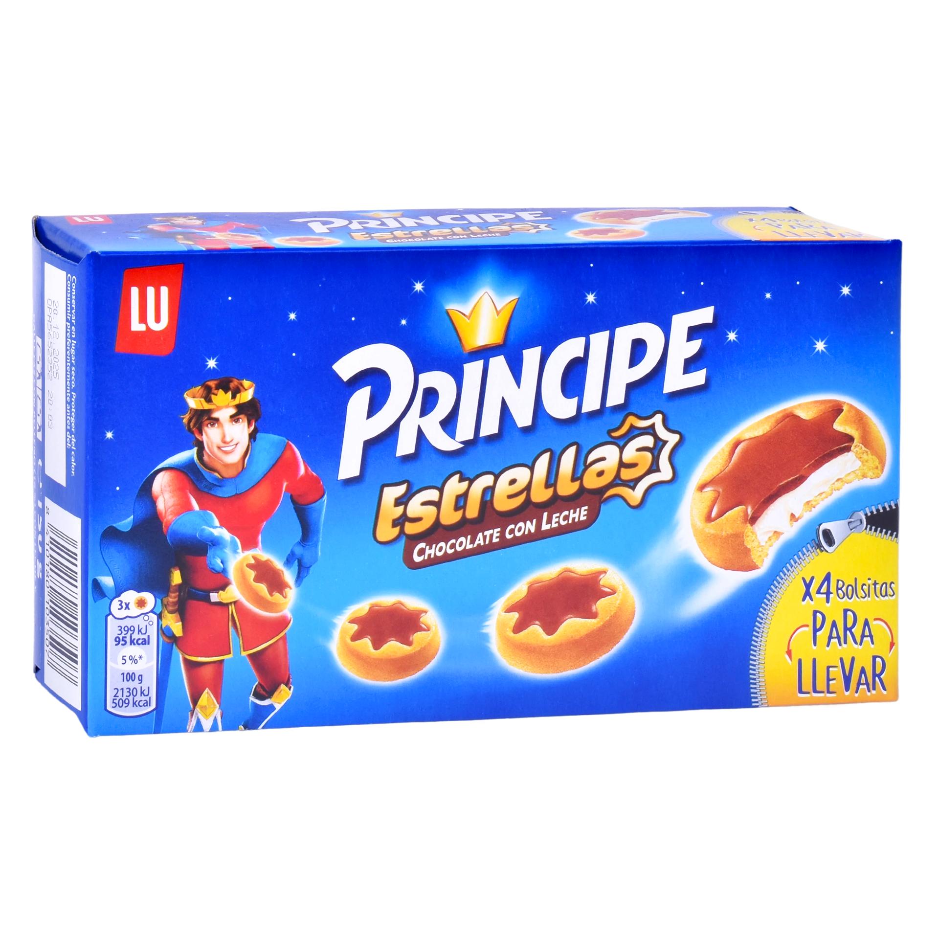 BOLACHA  PRINCIPE CHOC. ESTRELAS